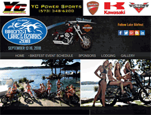 Tablet Screenshot of lakebikefest.com